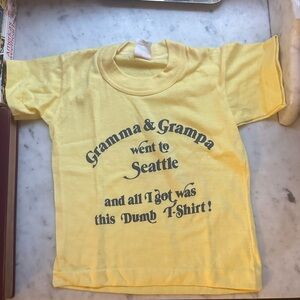 Baby Seattle tees: circa 1980- 1985